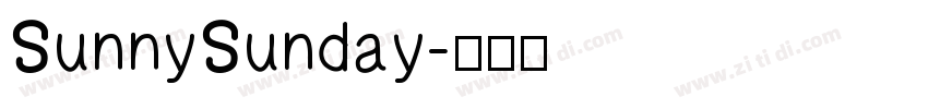 Sunny Sunday字体转换